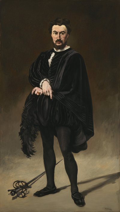 Philibert Rouvière come Amleto da Édouard Manet